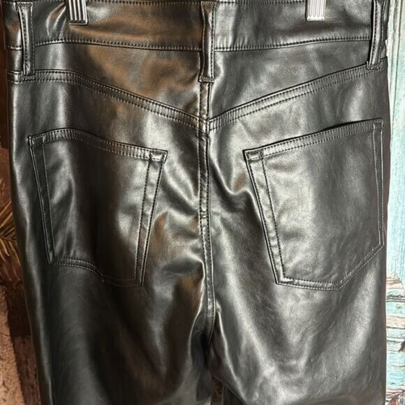 Gap NWT faux leather Cheeky Straight Sky High pants, size 8 R - Picture 8 of 13